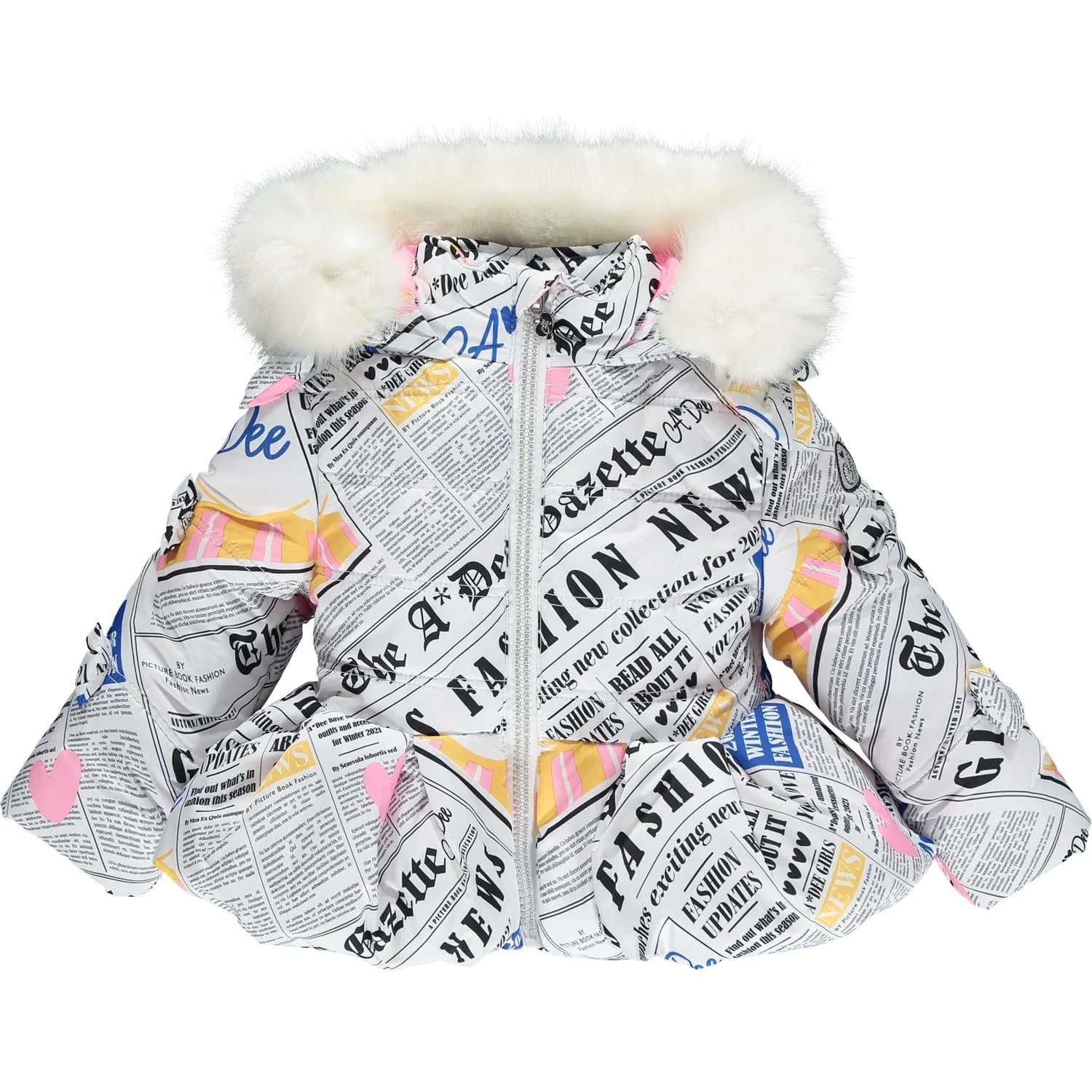 A DEE - Gazette Newspaper Jacket - White