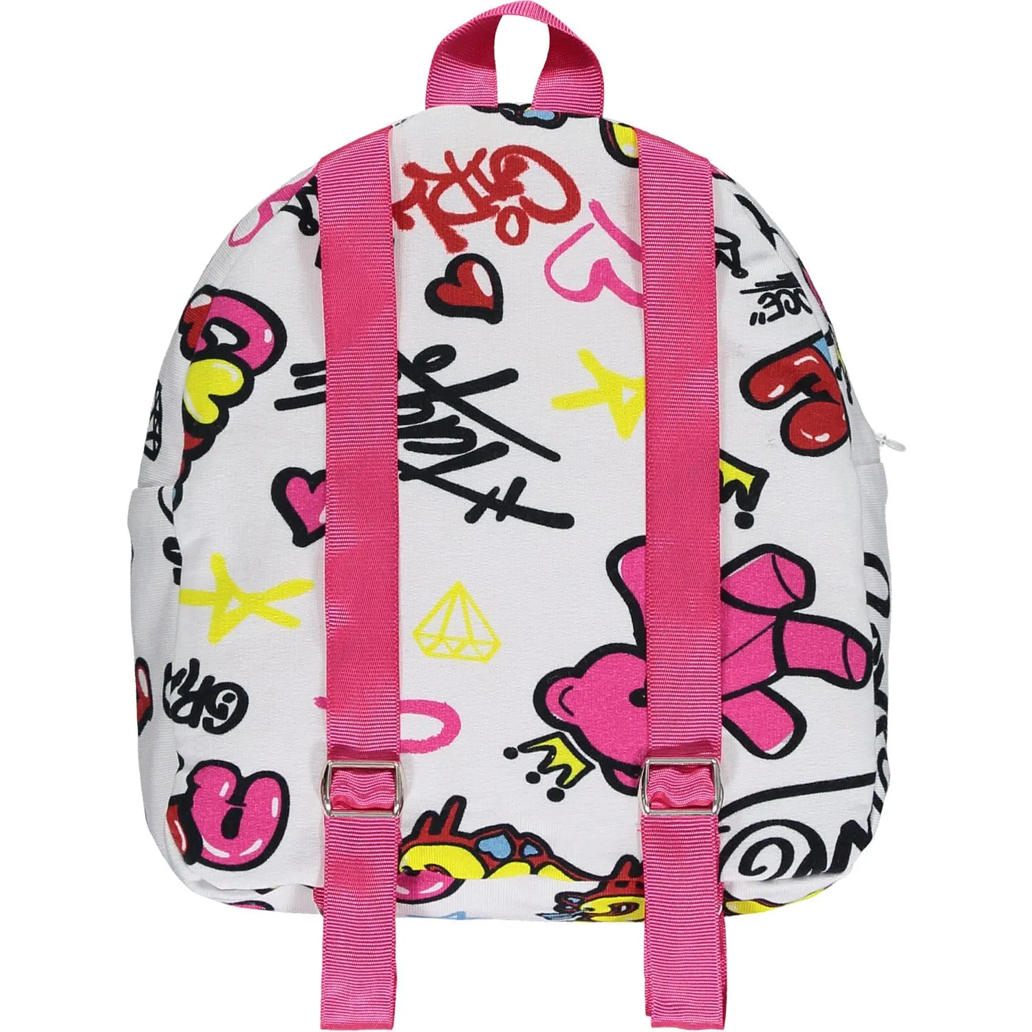 A DEE - Loretta Street Art Rucksack Bag - White