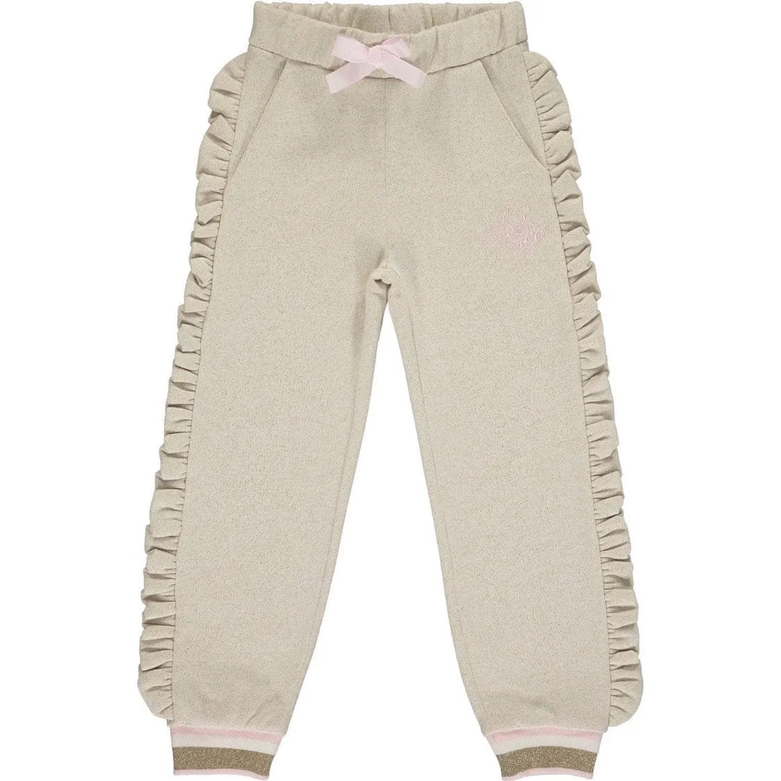 A Dee - Two Piece Tracksuit - Cream/Pink