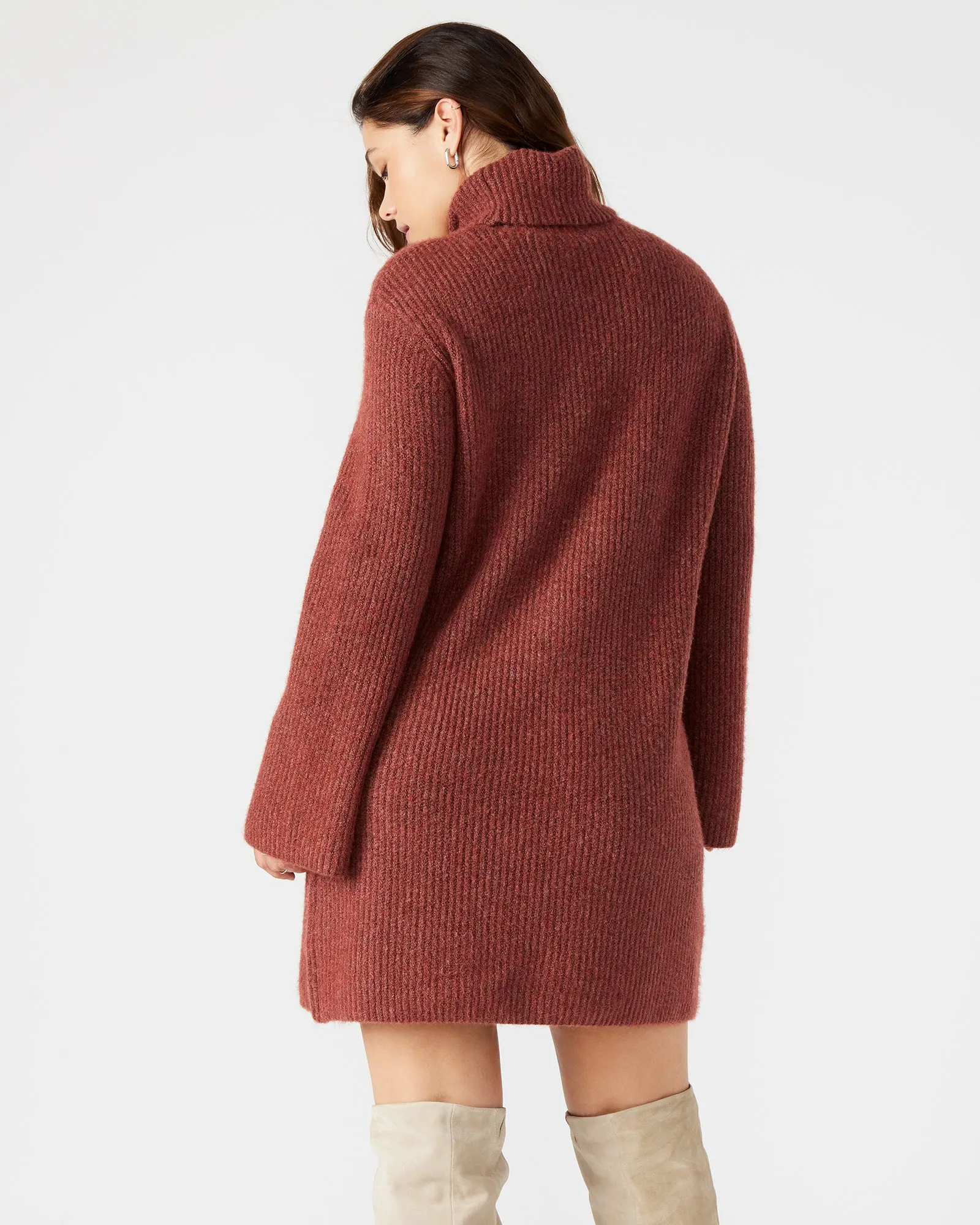 ABBIE SWEATER DRESS RUST