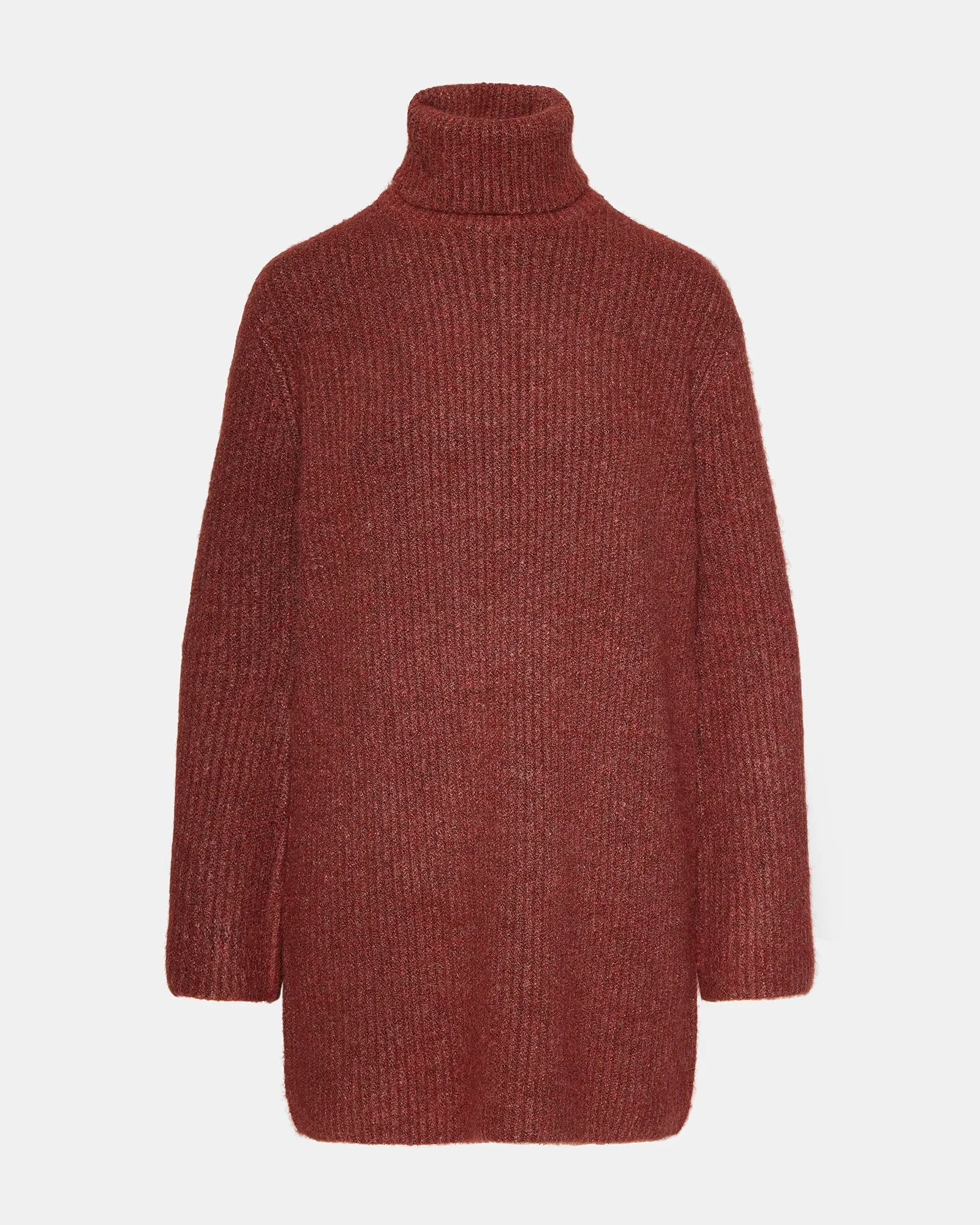 ABBIE SWEATER DRESS RUST