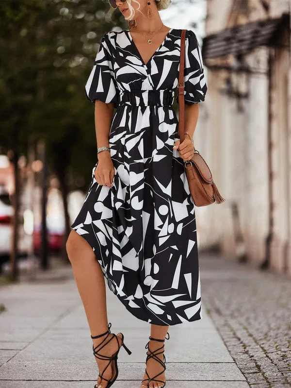 Abstract Printed Womens Dress *Online Only*