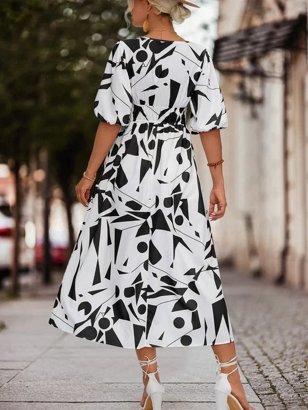 Abstract Printed Womens Dress *Online Only*