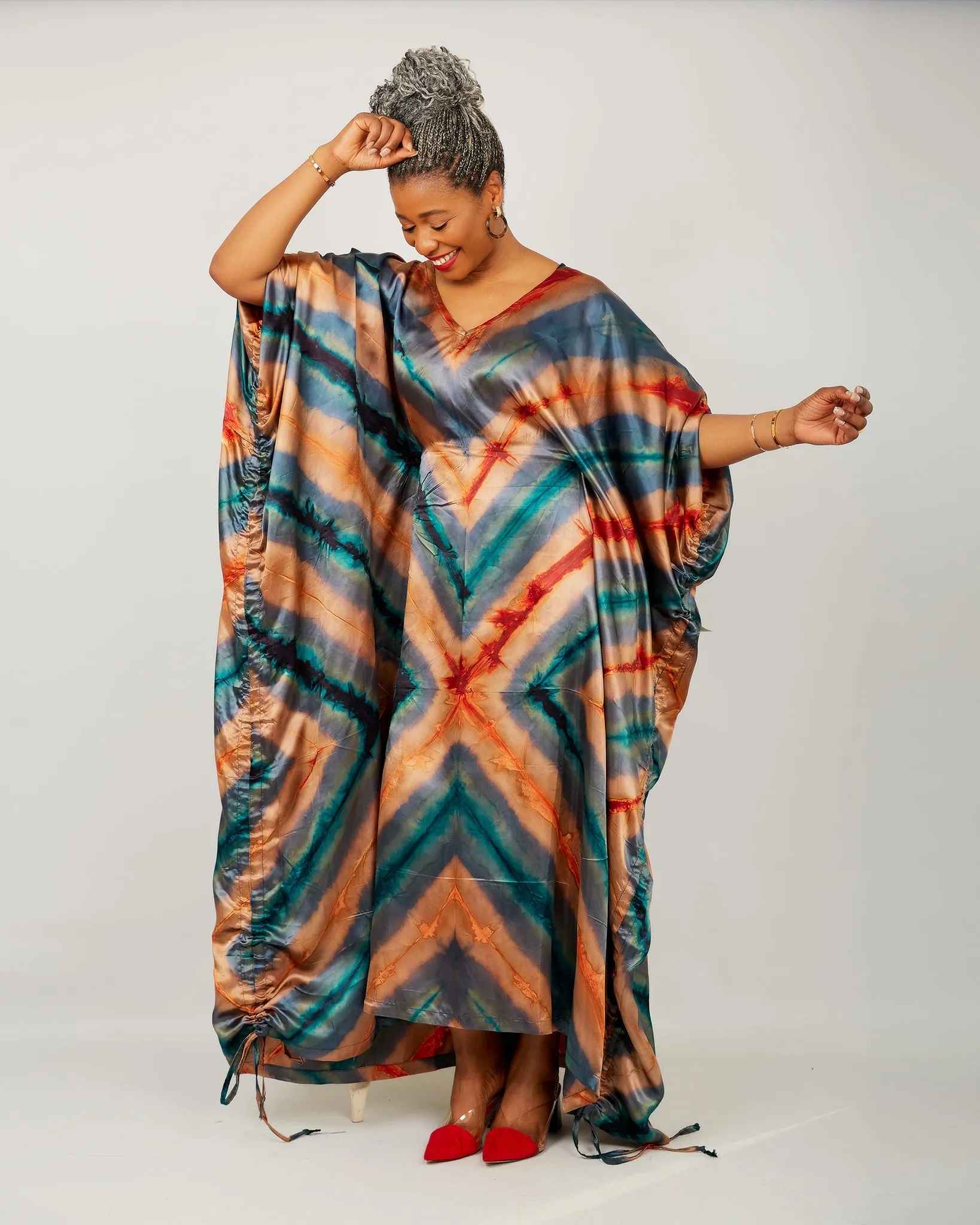 African Kaftan Boubou Bubu Maxi Dress - Urika