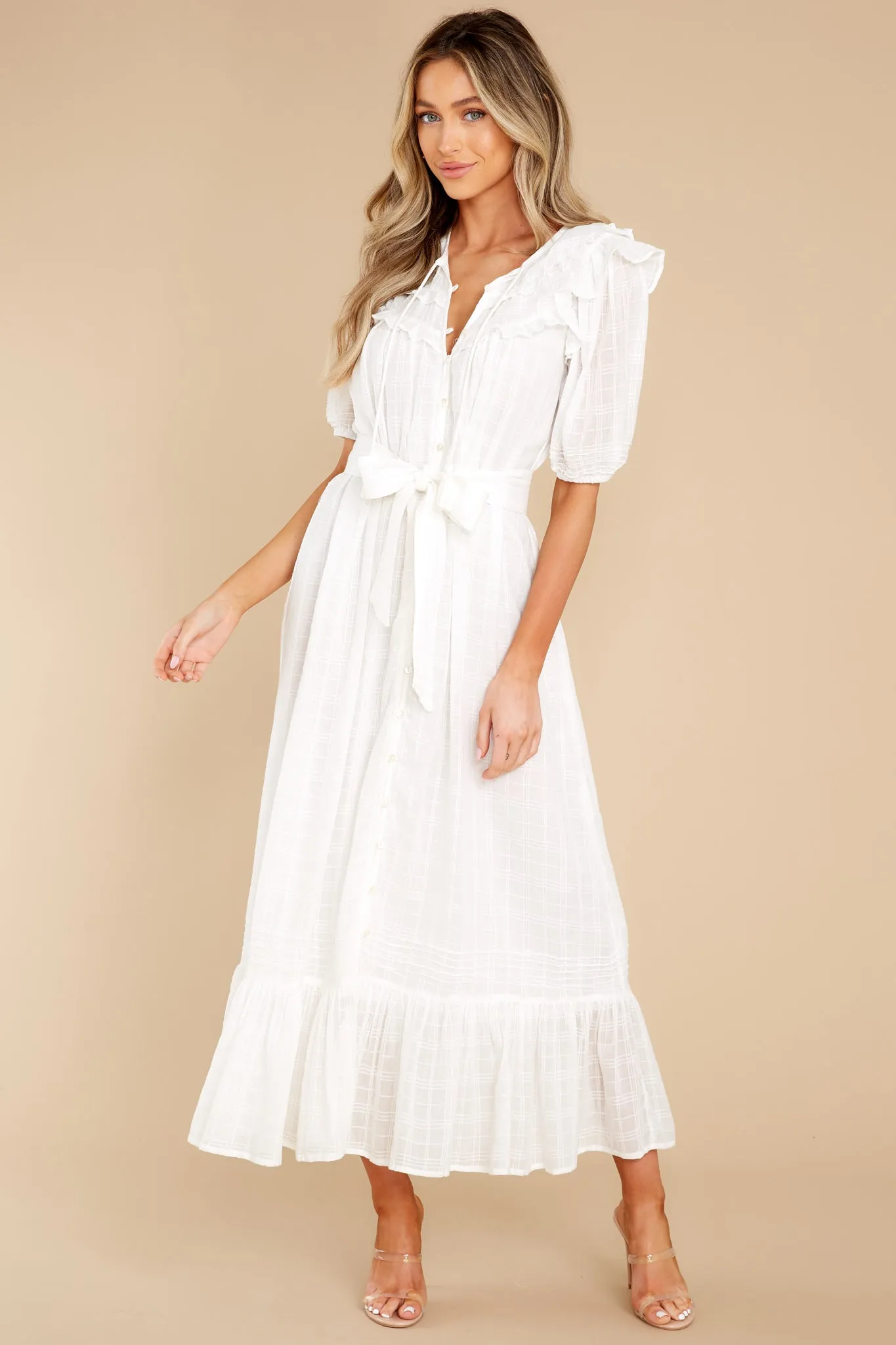 Aliza White Ankle Dress