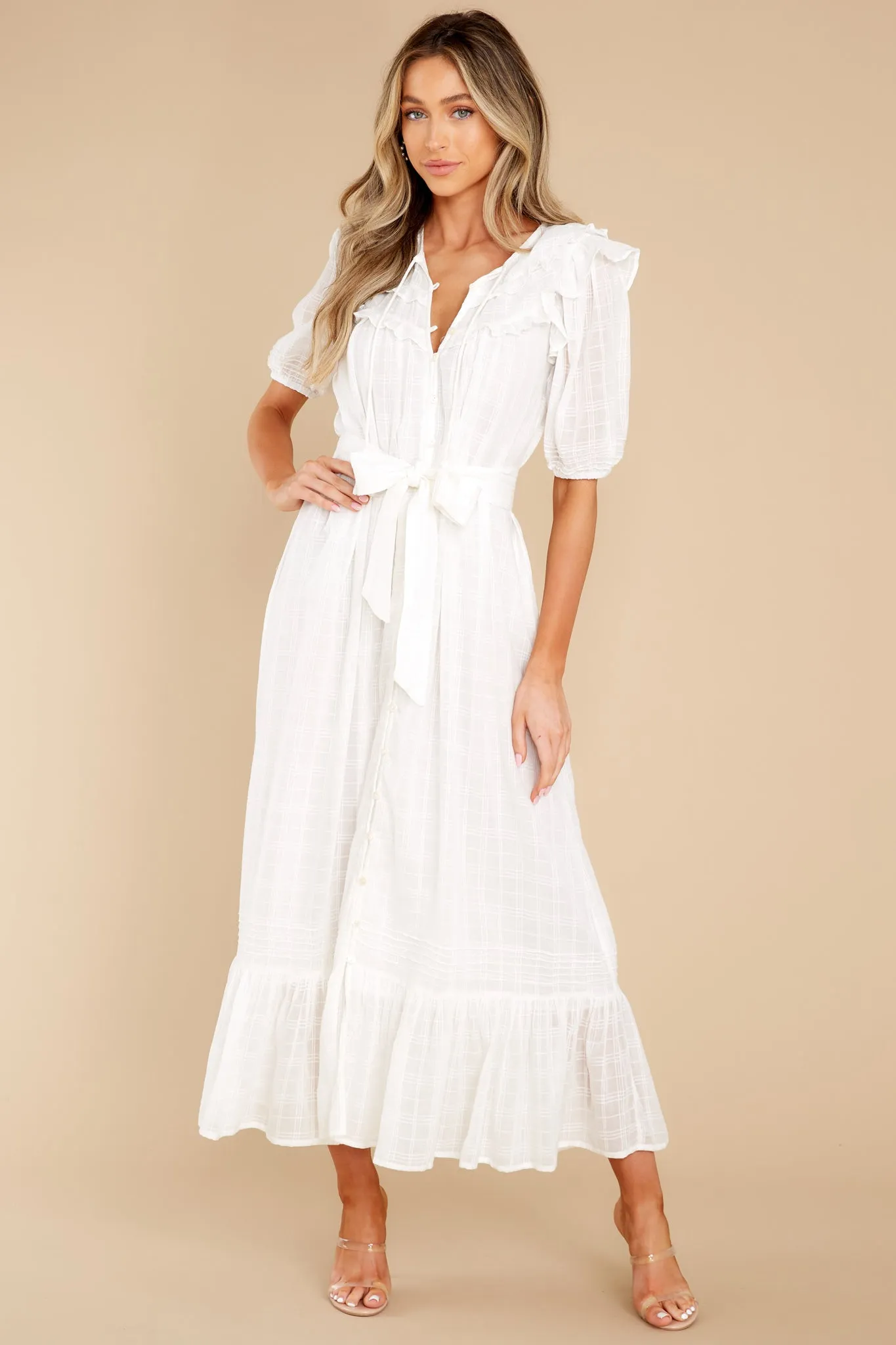 Aliza White Ankle Dress