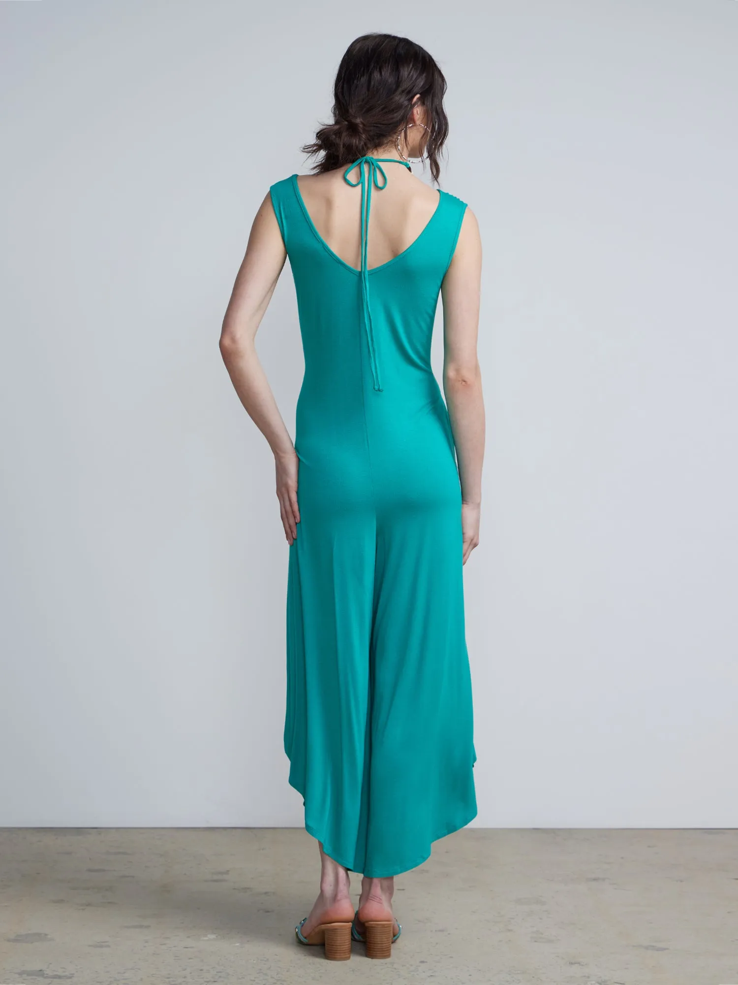 Beaded Halter Neck Jumpsuit