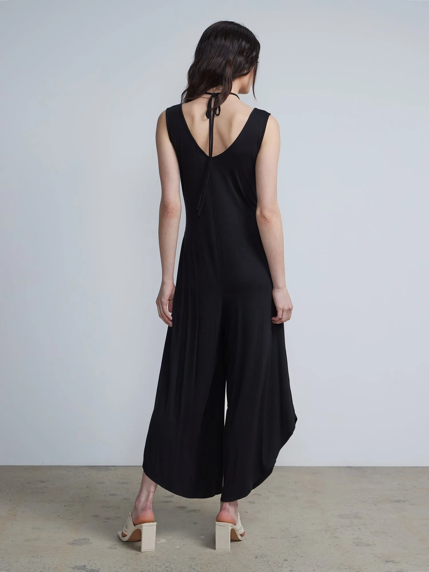 Beaded Halter Neck Jumpsuit