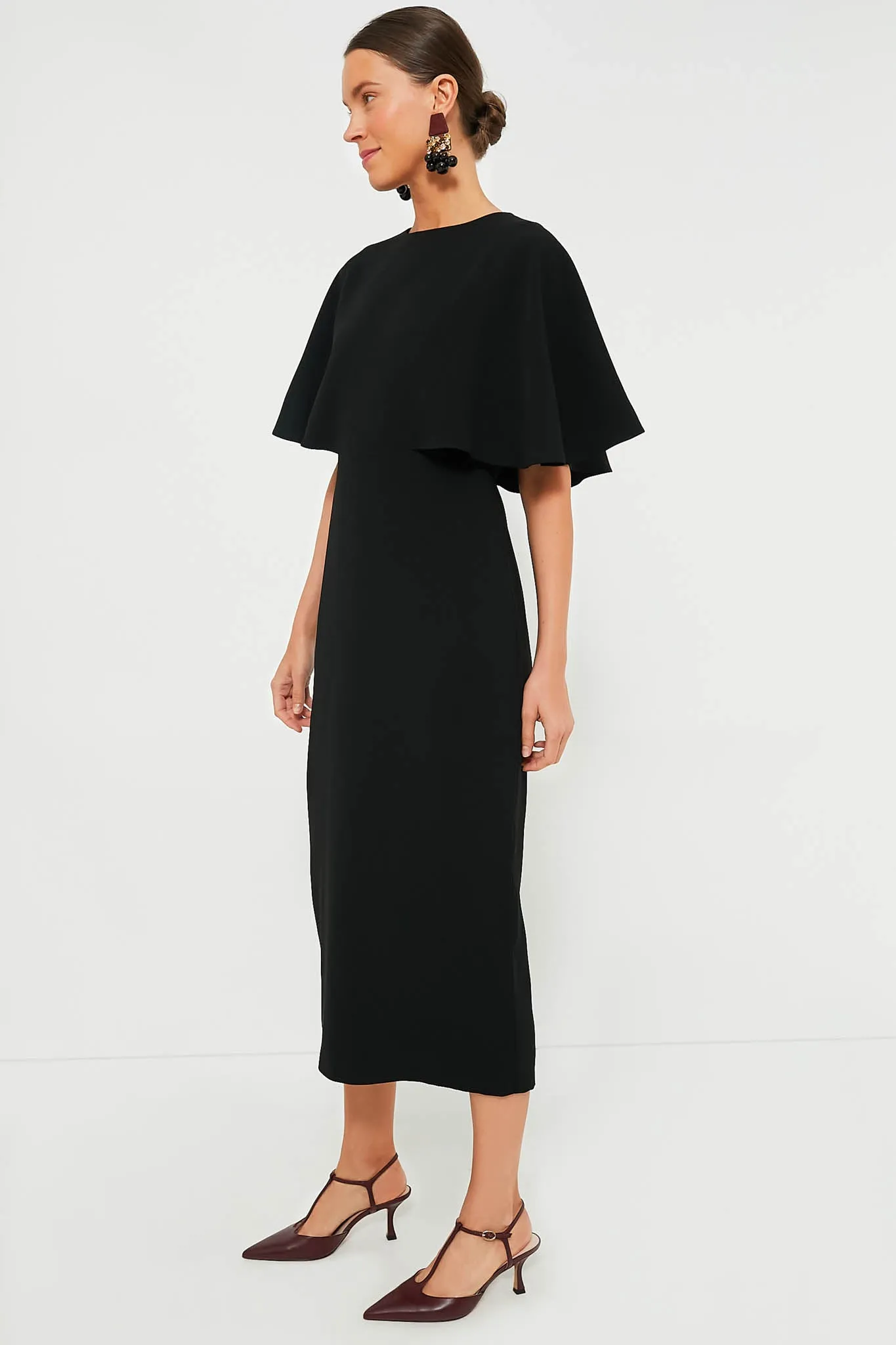 Black Cape Leah Dress