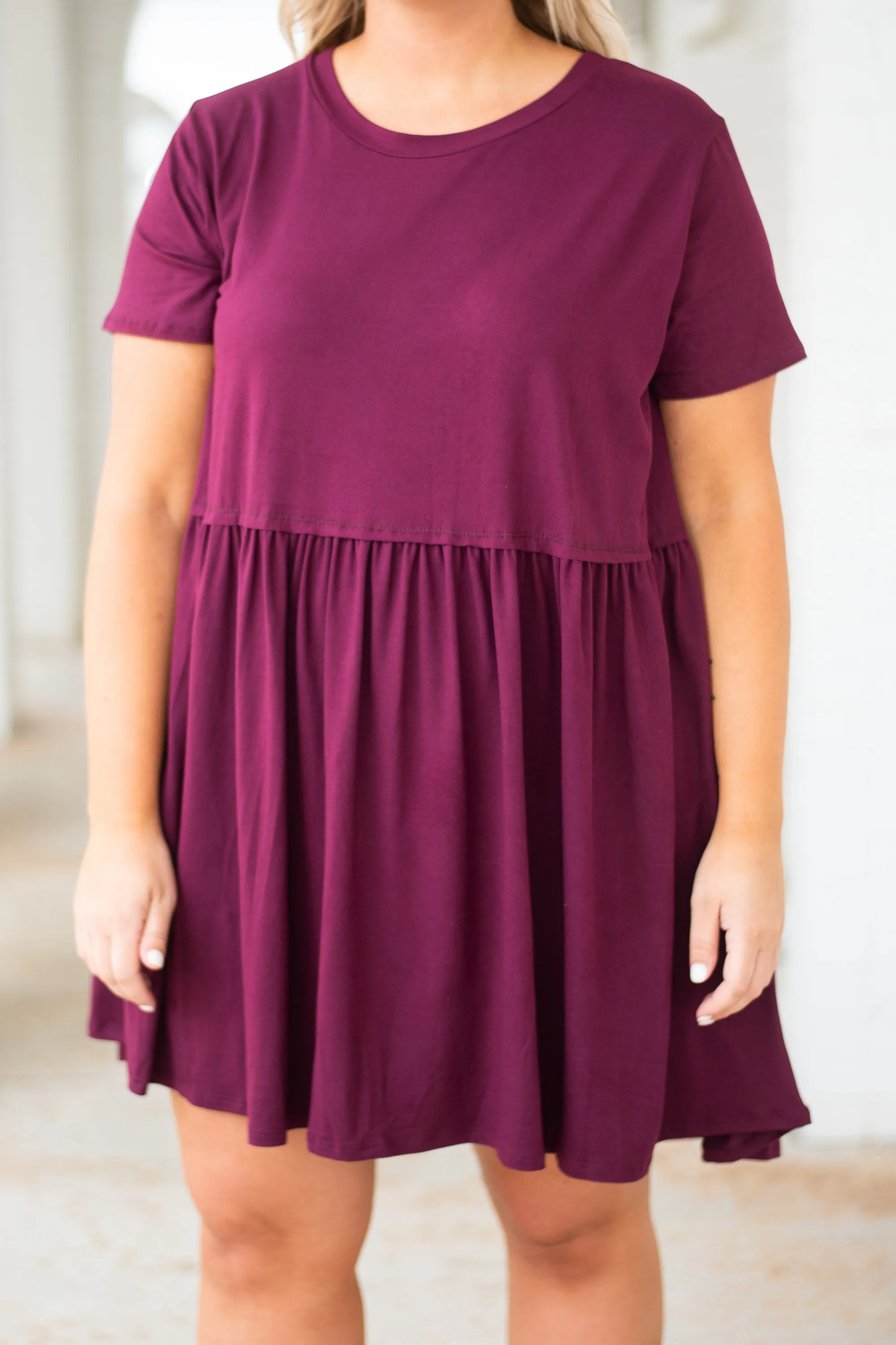 Bold Spirit Dress, Burgundy