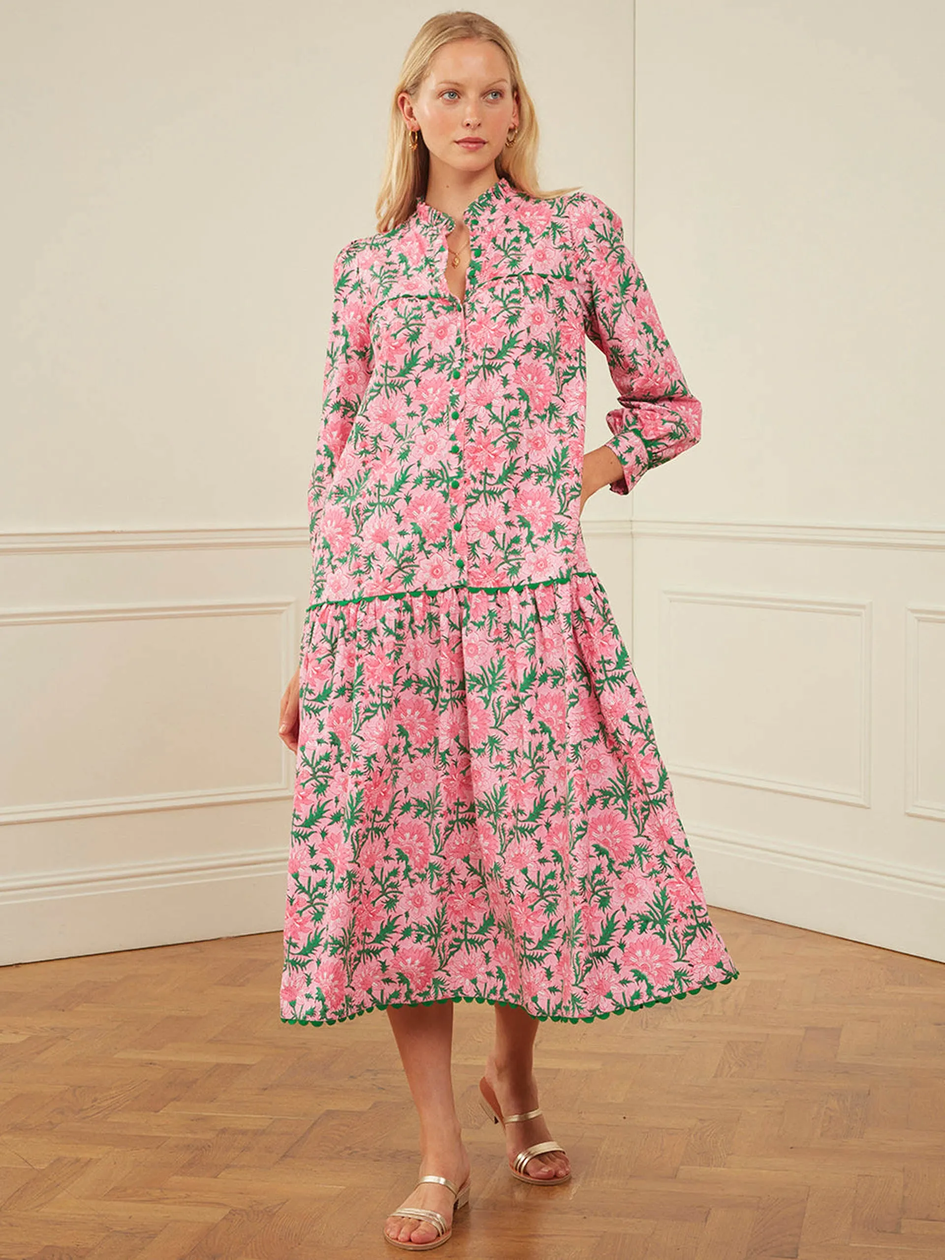 Bubblegum rose margot dress