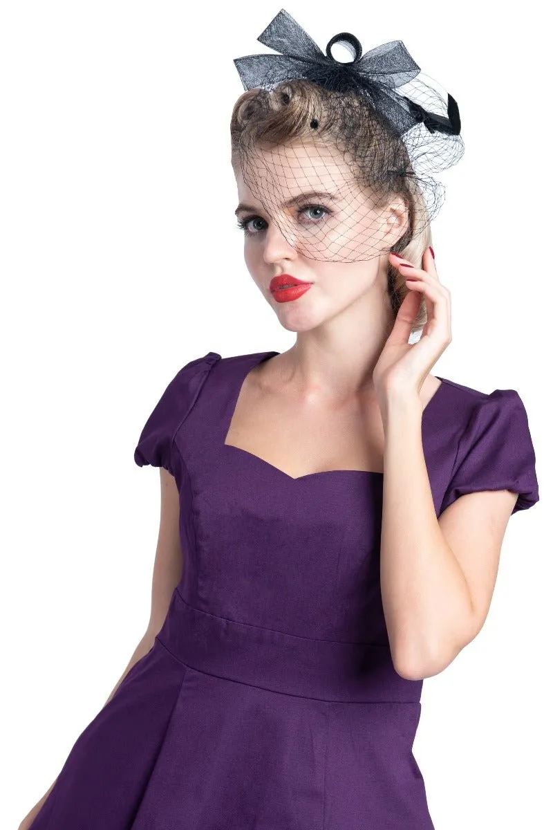 Claudia Purple Swing Dress