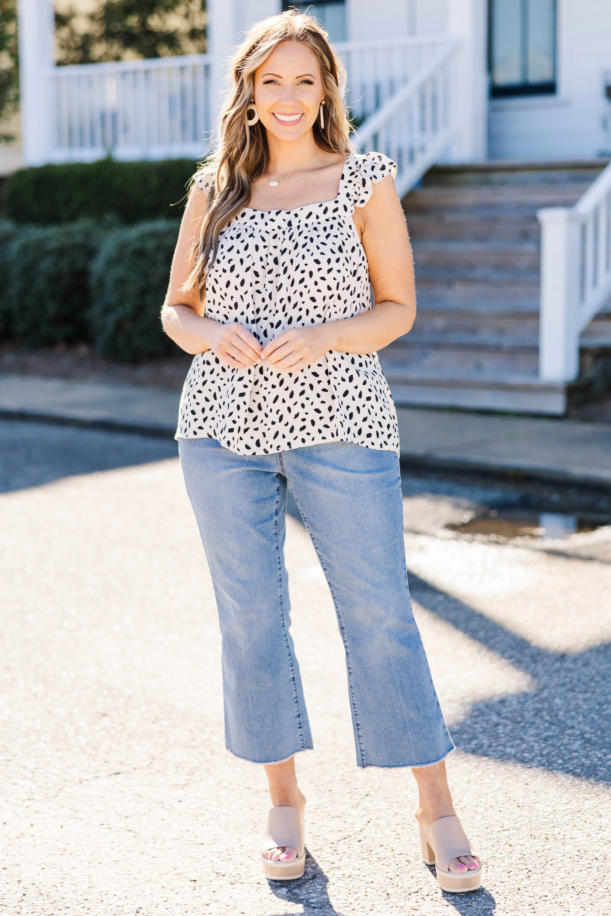 Completely Charmed Top, Cream