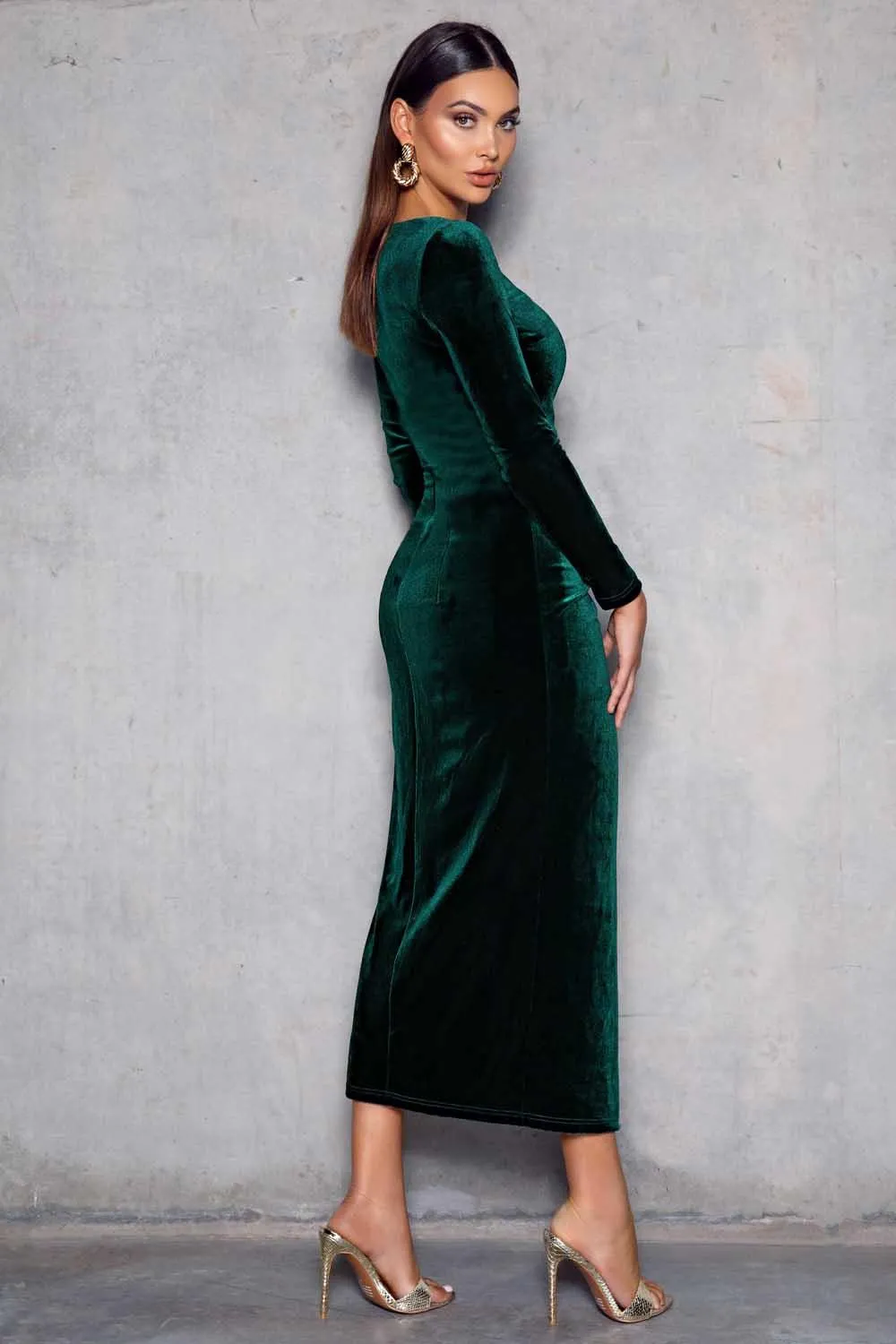 Corrine Dress - Emerald Green