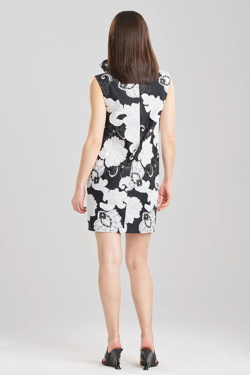 Cressida Applique Funnel Shift Dress