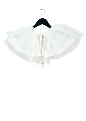 DOLLY TULLE CAPE  white