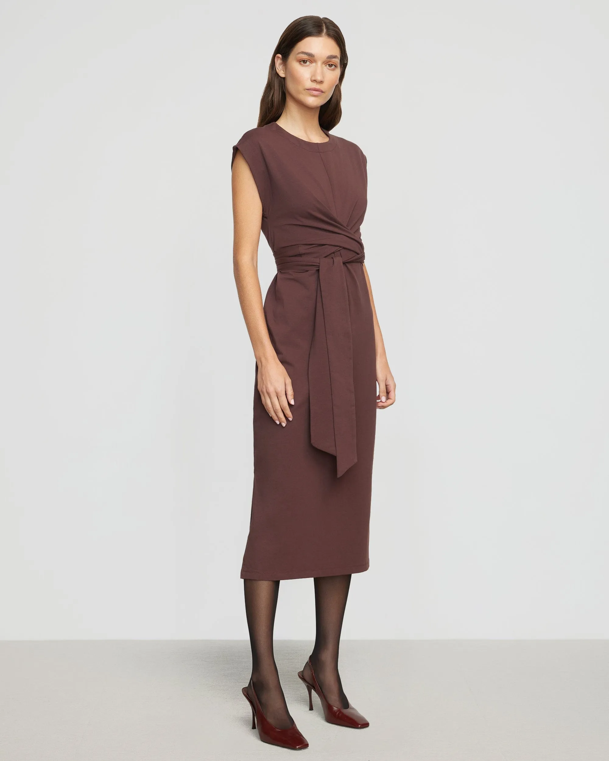 Fei Tie-Front Organic Cotton Dress