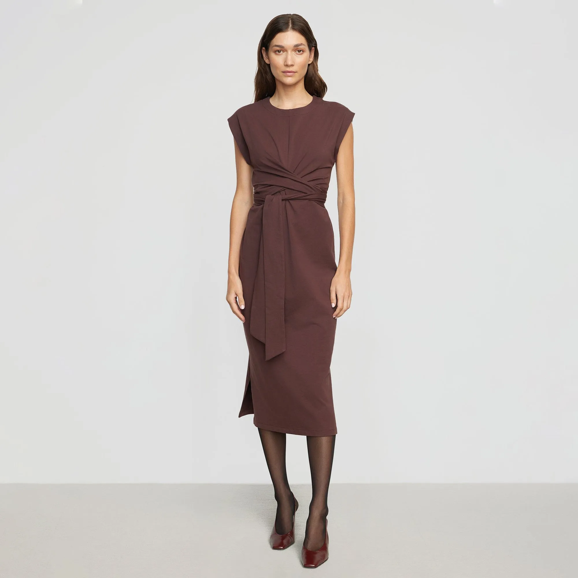 Fei Tie-Front Organic Cotton Dress