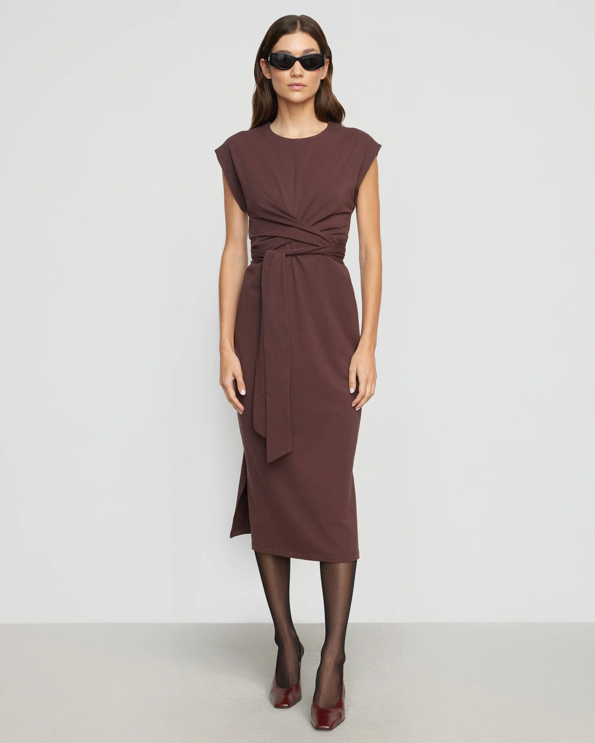 Fei Tie-Front Organic Cotton Dress