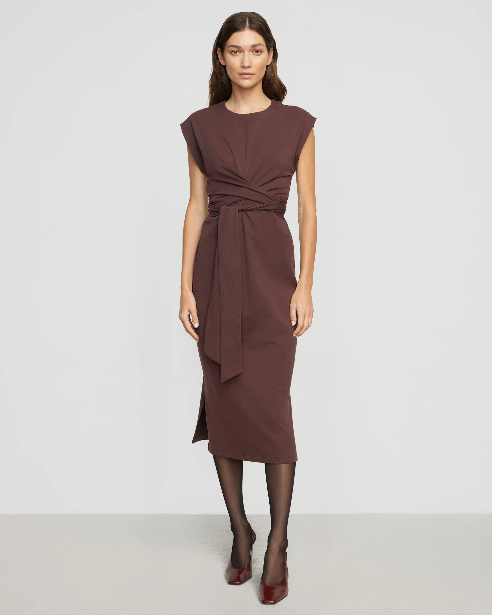 Fei Tie-Front Organic Cotton Dress