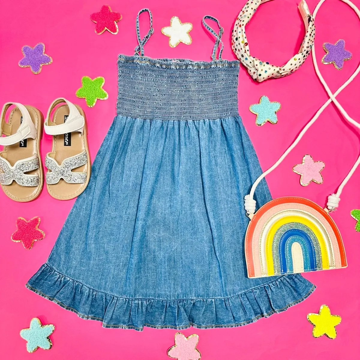 FIOLA DENIM DRESS