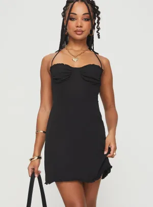 Fusilloni Mini Dress Black