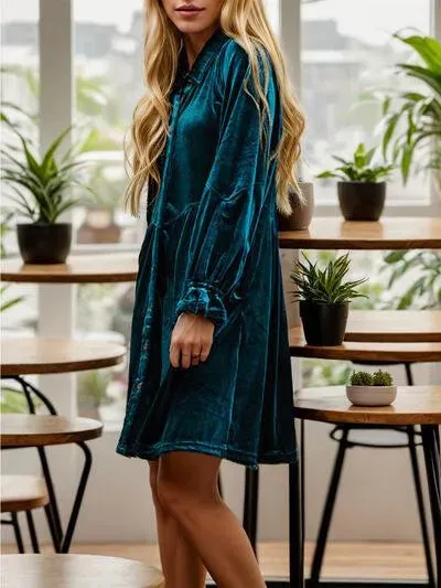 Get the Cutest Peacock Blue Dress