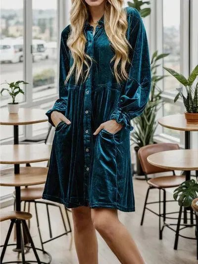 Get the Cutest Peacock Blue Dress