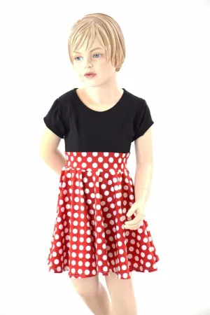 Girls Retro Minnie Skater Dress