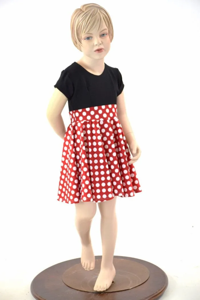 Girls Retro Minnie Skater Dress