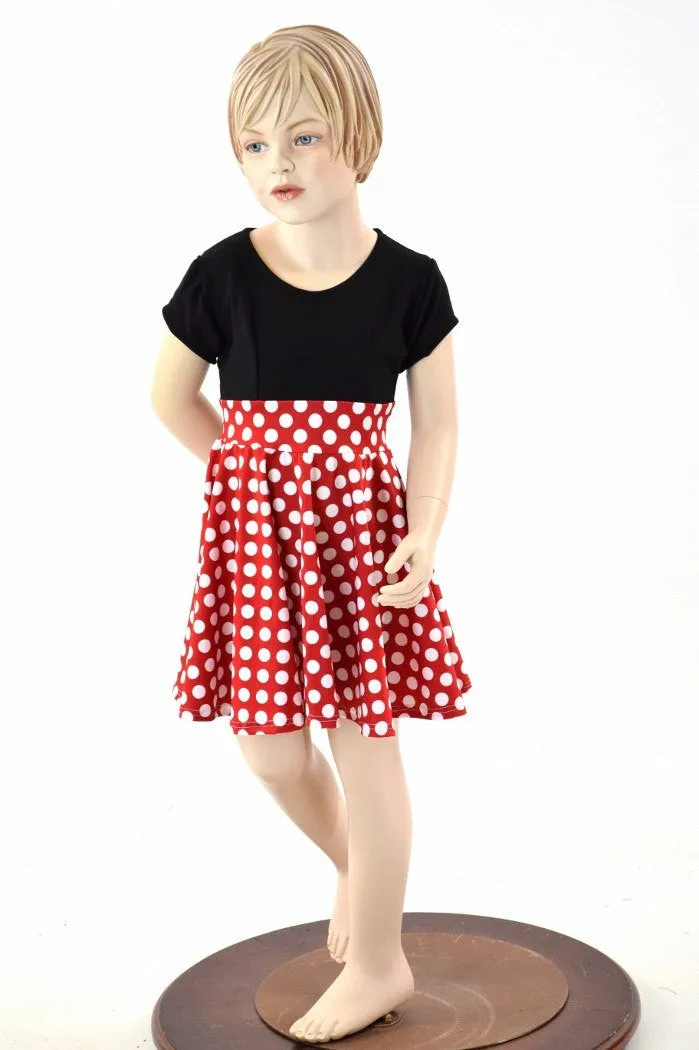 Girls Retro Minnie Skater Dress