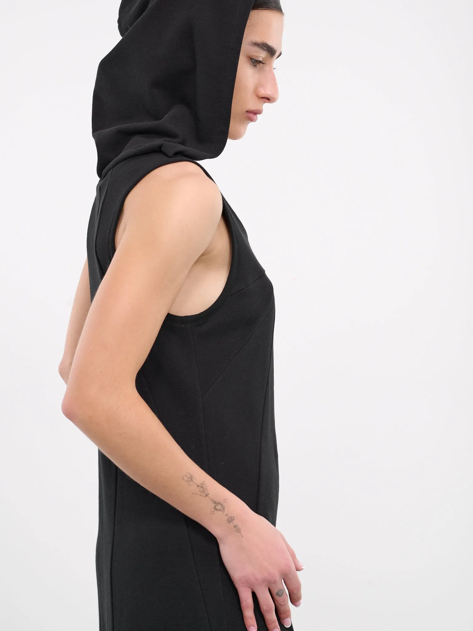 Hooded Long Dress (SY-D12-BLACK)