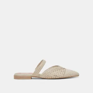 KALINE FLATS IVORY RAFFIA