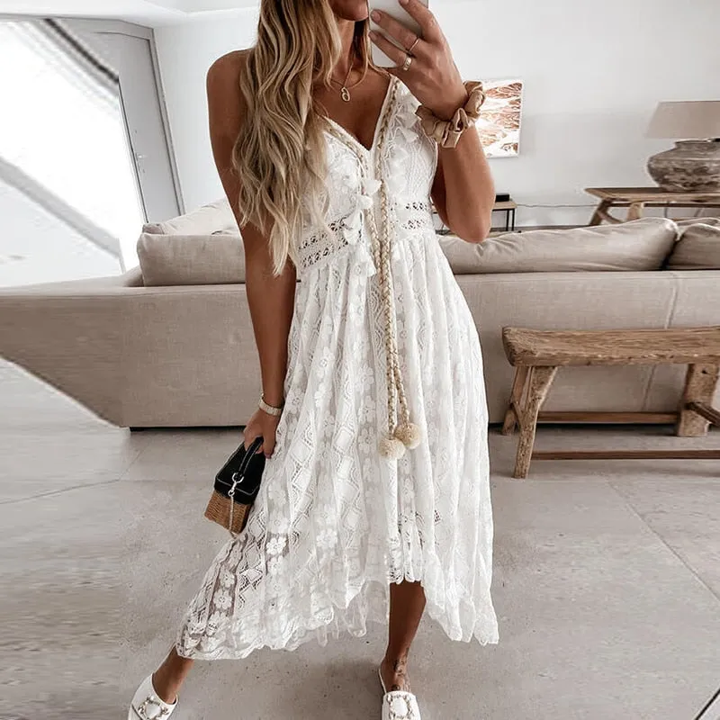 Lace Boho Flowy dress