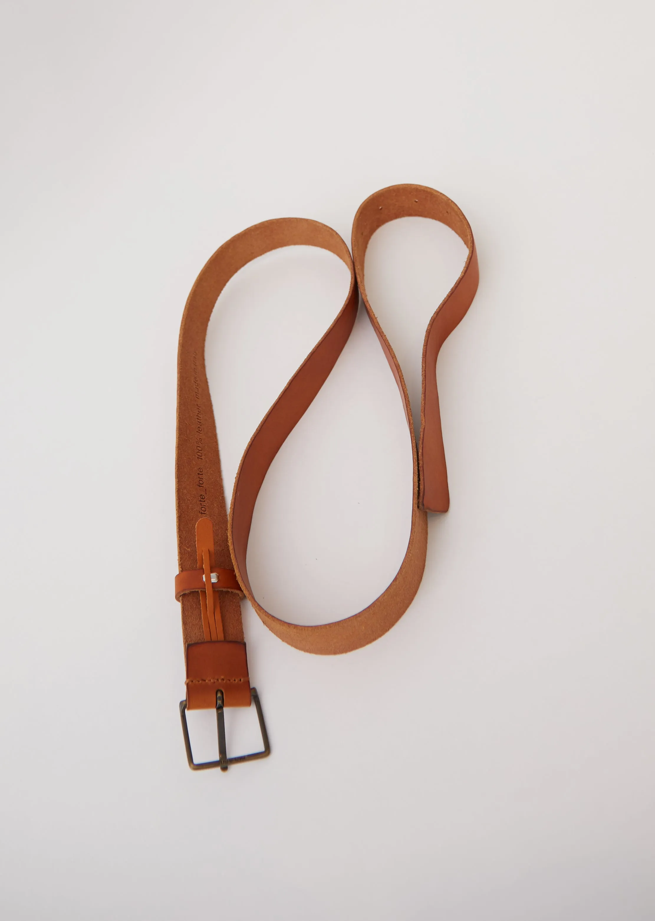 Leather High Belt with Buckle — Miele