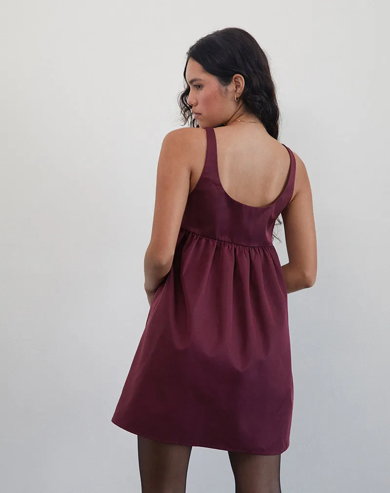 Marona Dress in Dark Berry