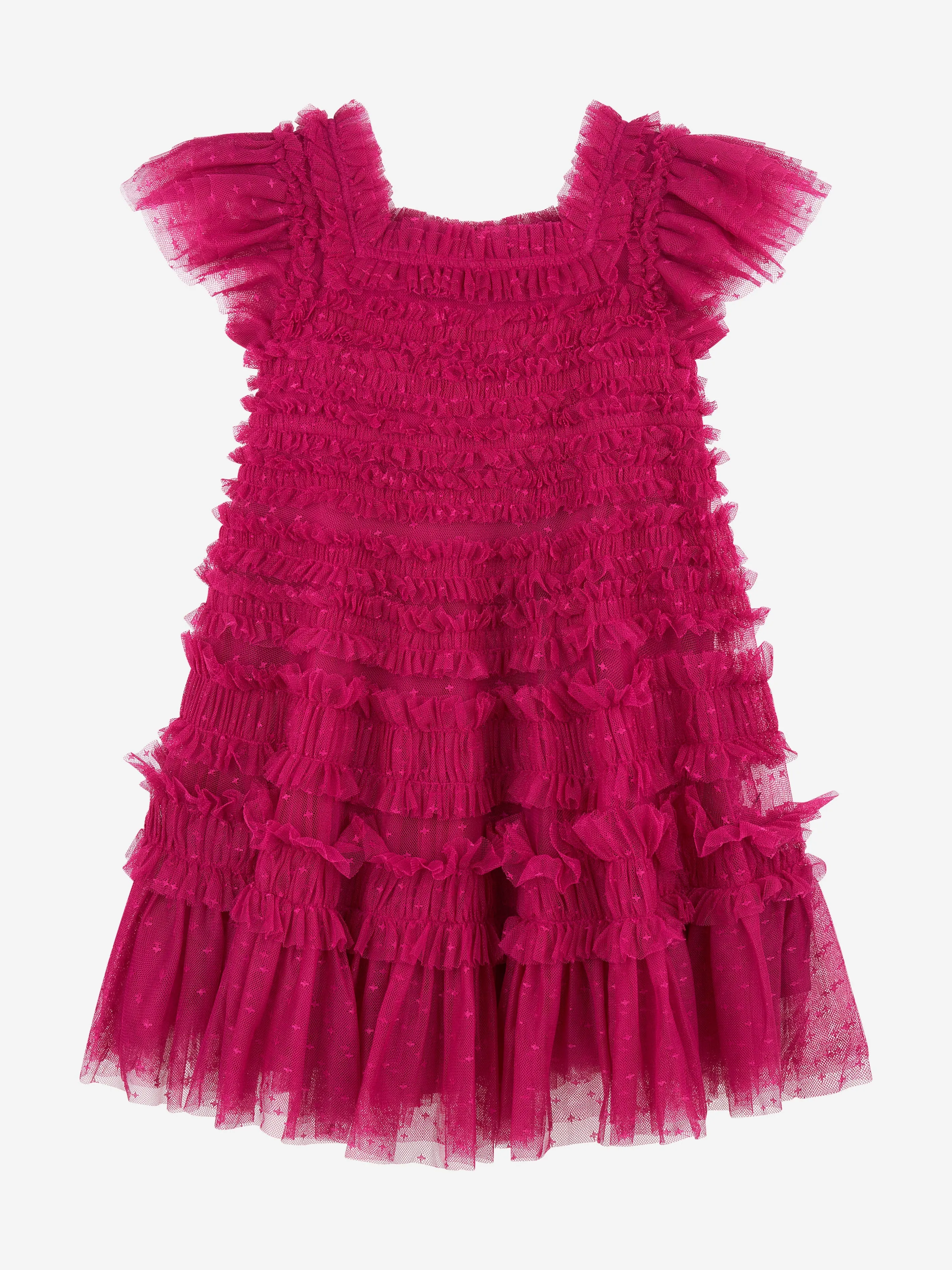 Needle & Thread Girls Lisette Dress in Pink