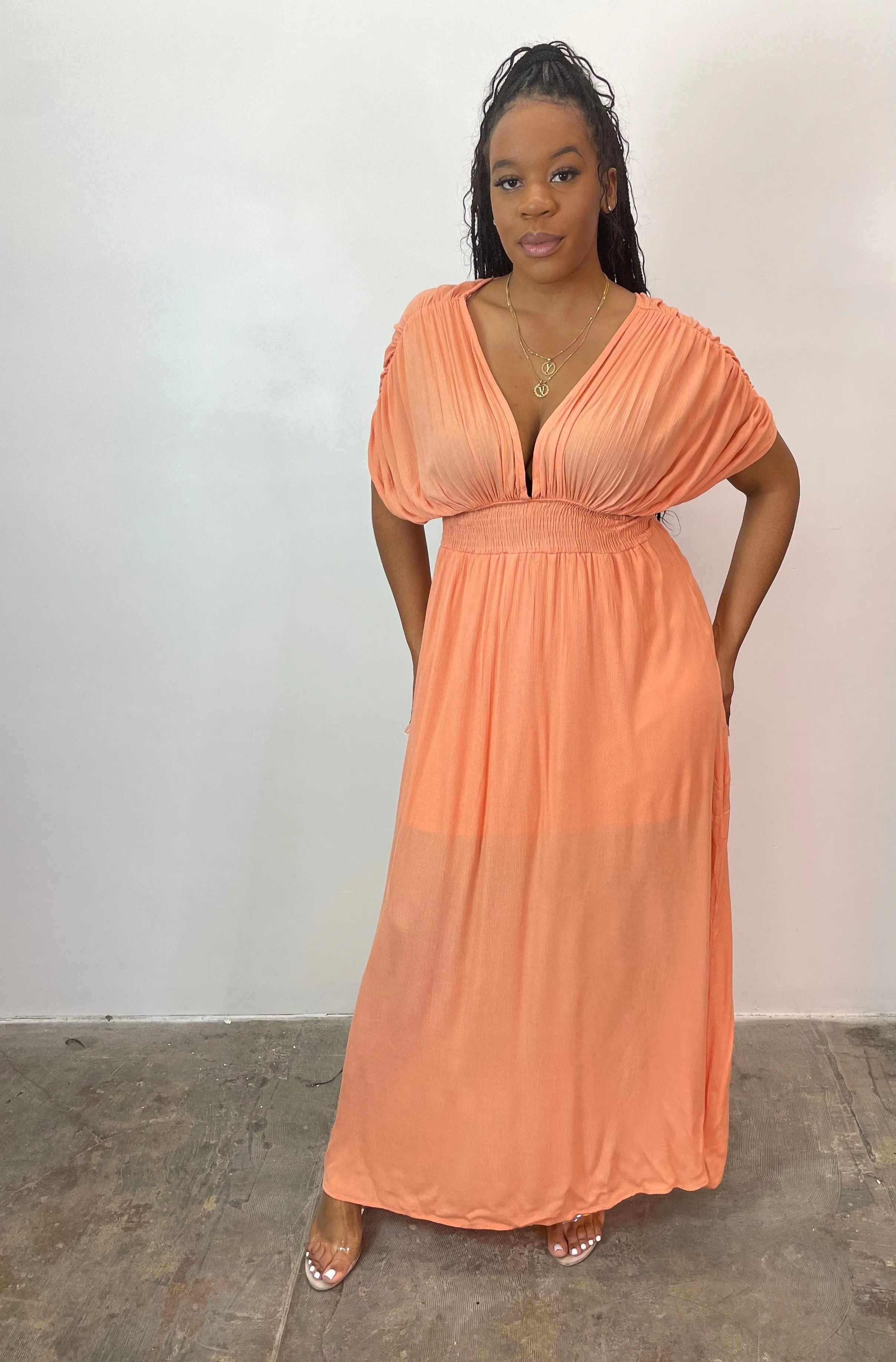 Peachy Maxi Dress