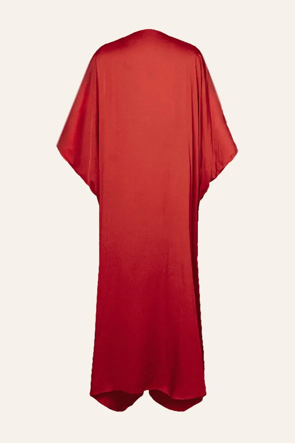 Regal Kaftan in Red