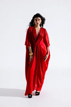 Regal Kaftan in Red