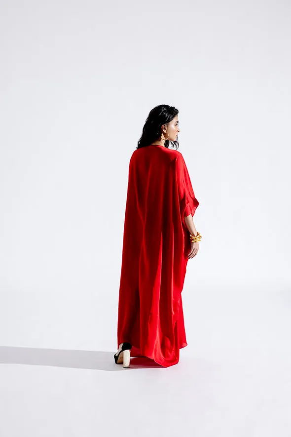 Regal Kaftan in Red