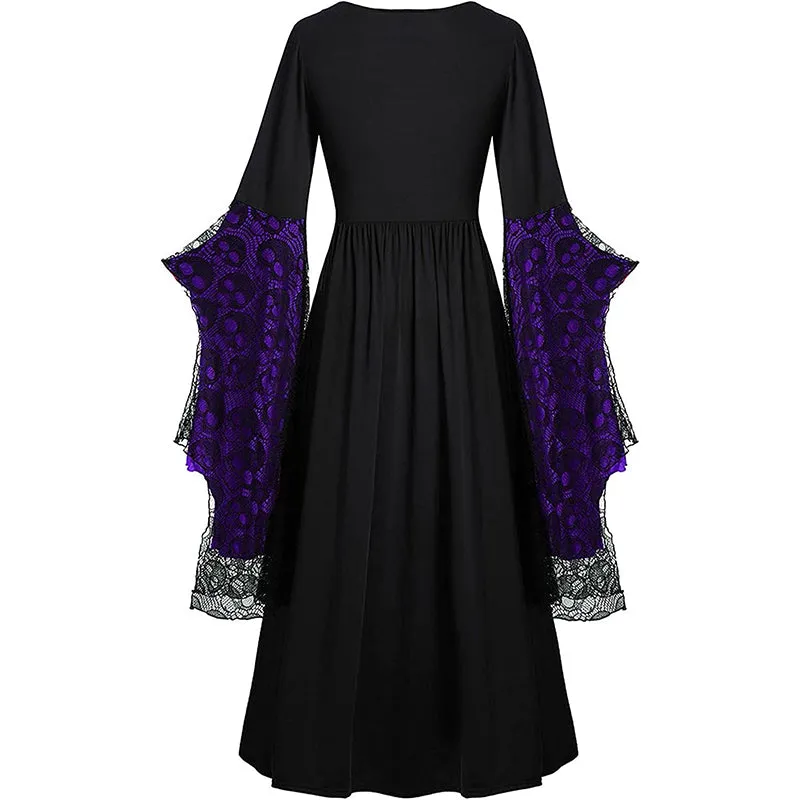 Renaissance Retro Medieval Dresses Halloween Plus Size Gothic Cosplay Costumes