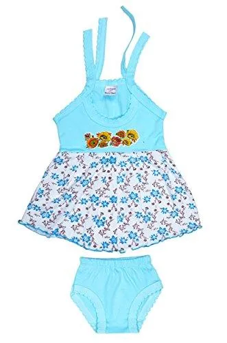 Sathiyas baby Girls Colorful Gowns with Jettys - Pack of 5