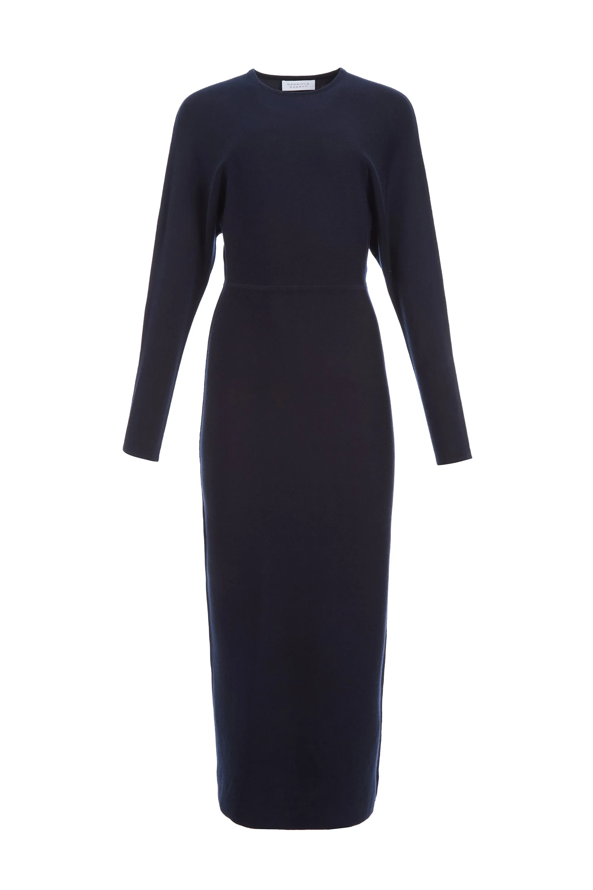 Semaine Knit Midi Dress in Navy Cashmere Silk