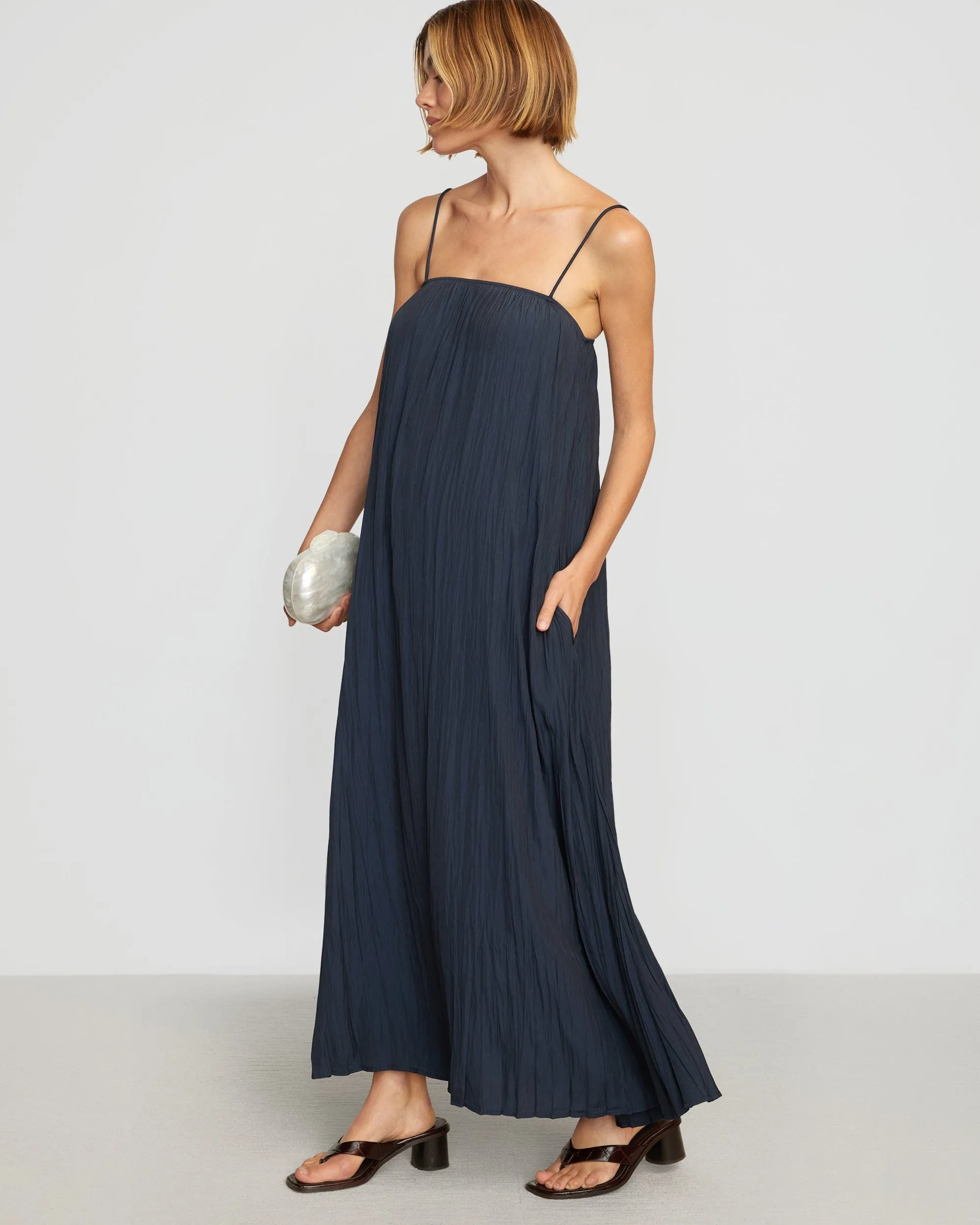 Solange Crinkled Maxi Dress