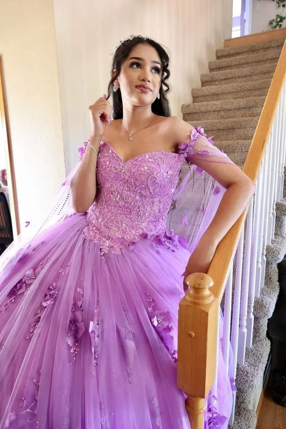 Stunning Tulle Quinceanera Dresses Ball Gown Dress