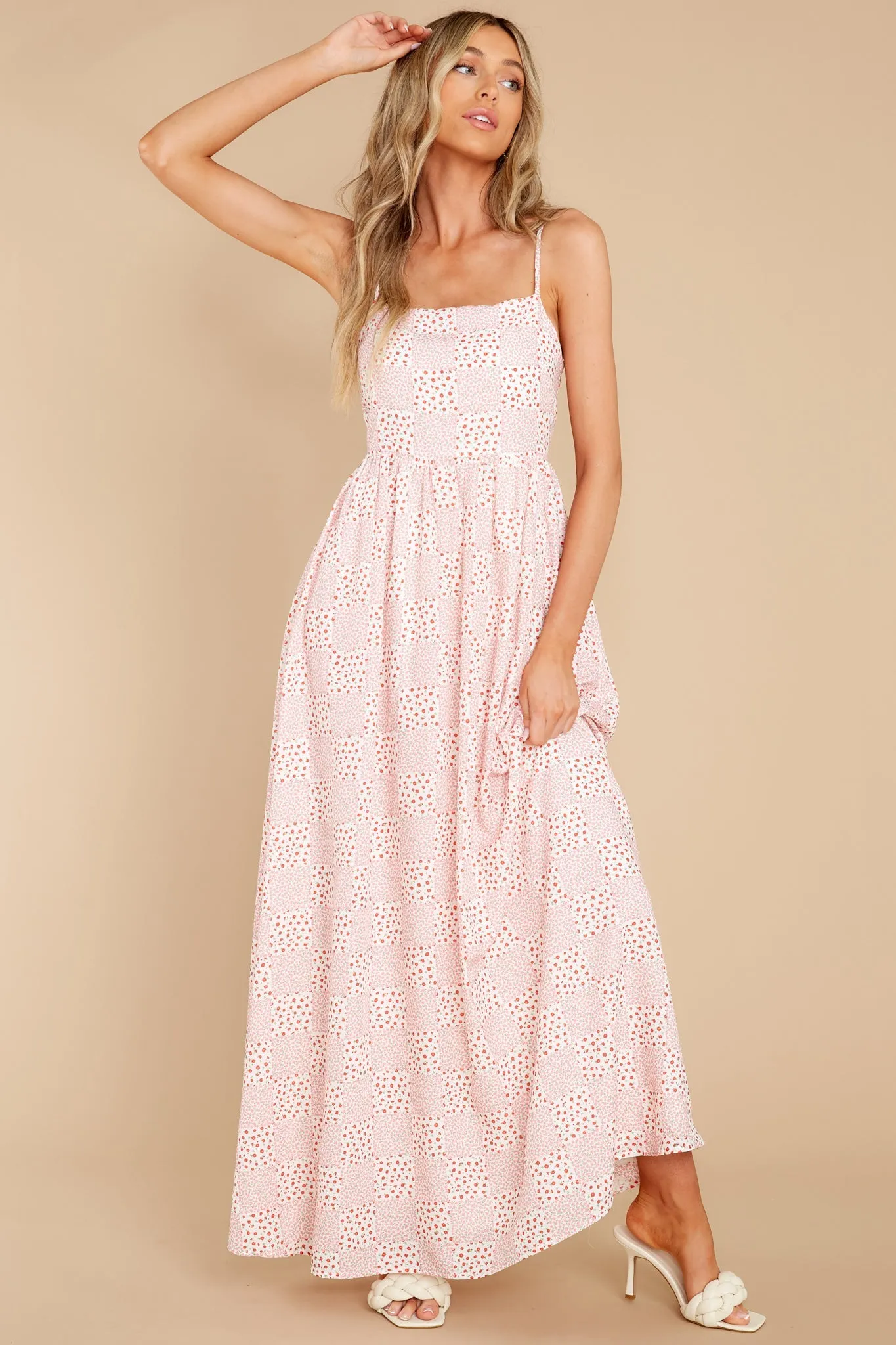 Sweet Strides Pink Multi Floral Print Dress