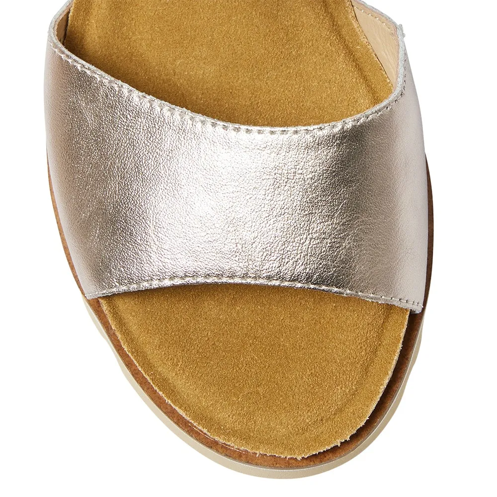 Terrace Espadrille in Pewter Leather