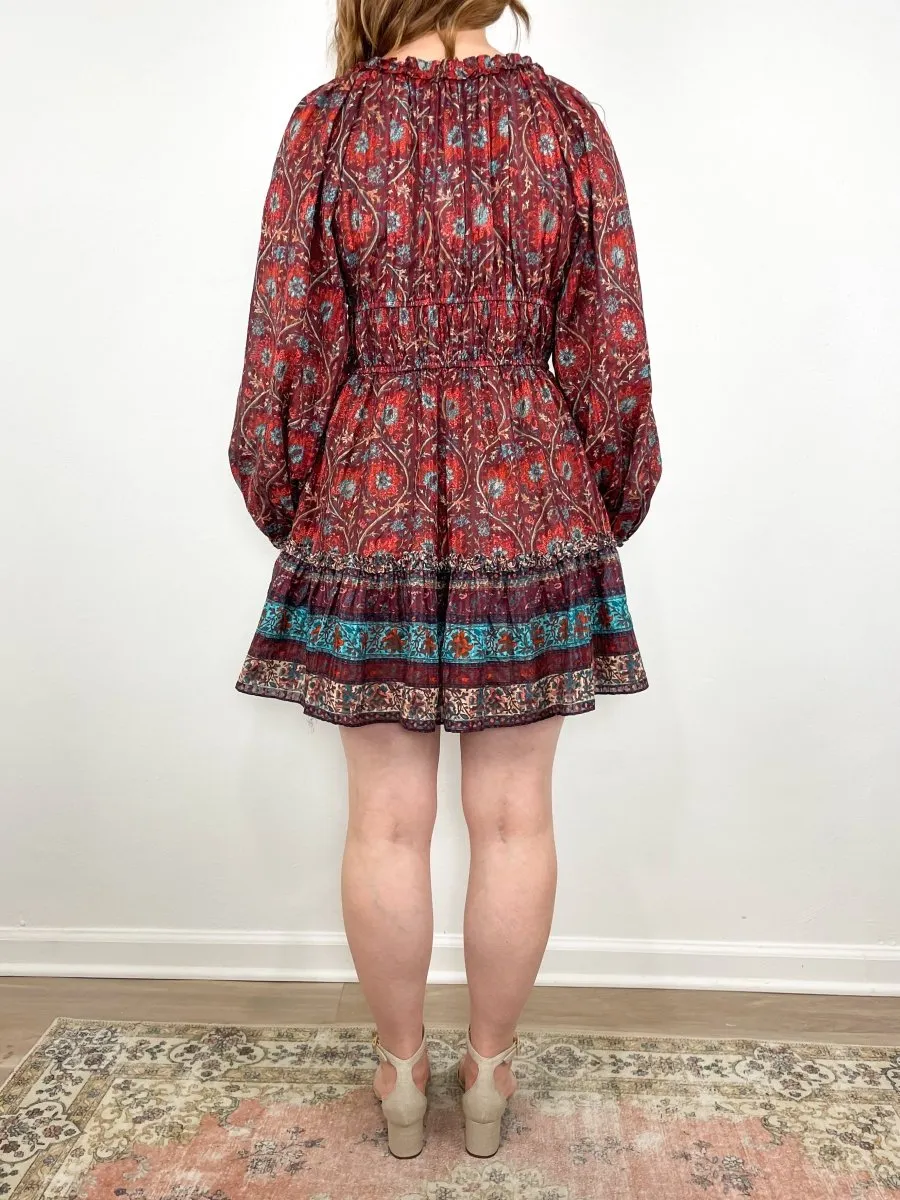 Val Dress in Pomegranate