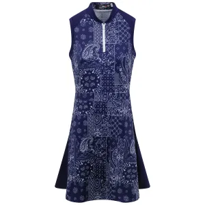 X TRENDYGOLF Womens Bandana Patchwork Sleeveless Dress - 2023